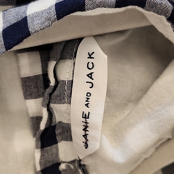 Janie & Jack Gingham Tiered Ruffle Dress Size 3 - Picture 15 of 16